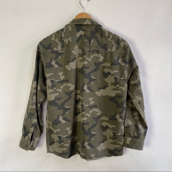 Zara Lightweight Camo Military Jacket 13-14 - Picture 8 of 9
